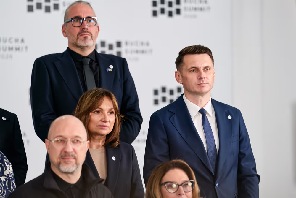 Ceremony commemorating the fourth anniversary of the liberation in Bucha (Ukraine) and Bucha Summit.