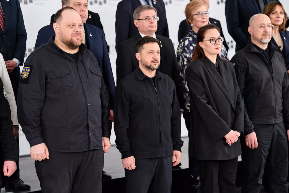 Ceremony commemorating the fourth anniversary of the liberation in Bucha (Ukraine) and Bucha Summit.