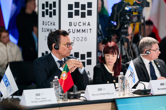 Fotografie 7: Ceremony commemorating the fourth anniversary of the liberation in Bucha (Ukraine) and Bucha Summit.