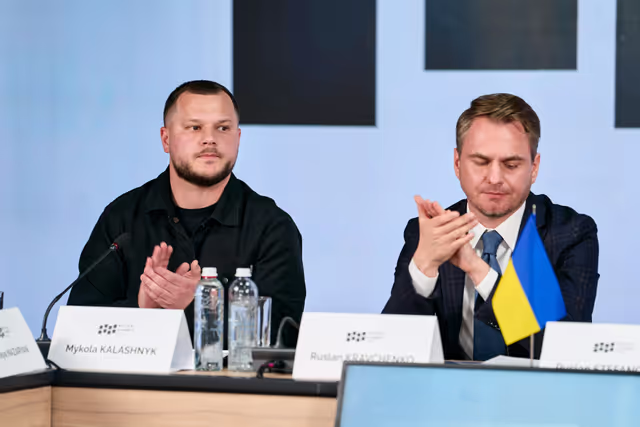 Fotografie 6: Ceremony commemorating the fourth anniversary of the liberation in Bucha (Ukraine) and Bucha Summit.