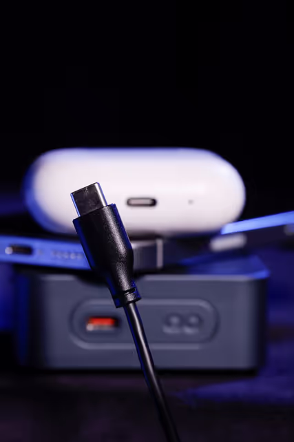 Nuotrauka 18: Stockshot : Common charger for laptops, tablets and phones
