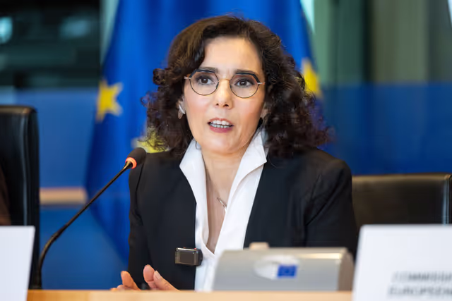 Снимка 26: FEMM Committee - Exchange of views with Hadja LAHBIB - Management - Structured dialogue, including presentation of the Gender Equality Strategy