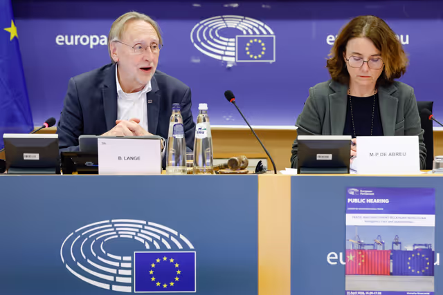 Foto 33: INTA - Public hearing ' Trade and investment relations with China: navigating risks and opportunities '