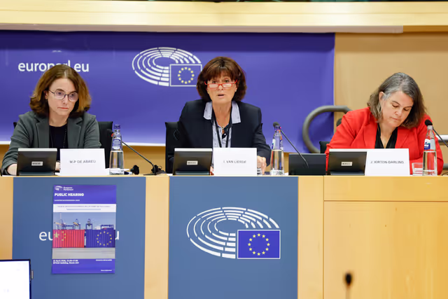 Foto 24: INTA - Public hearing ' Trade and investment relations with China: navigating risks and opportunities '