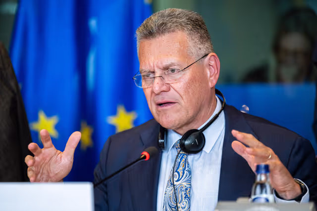 Fotografija 22: IMCO - Exchange of views with Commissioner SEFCOVIC for Trade and Economic Security