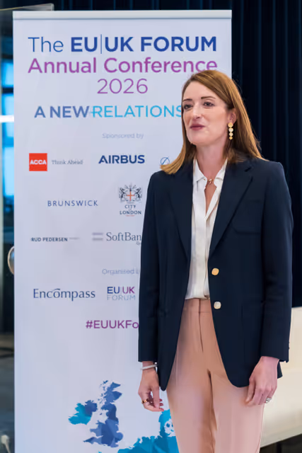 Keynote speech by Roberta METSOLA, EP President at EU/UK annual forum 2026