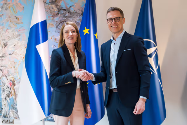 Official visit by Roberta METSOLA, EP President, to Helsinki (Finland) - Meeting with Alexander STUBB, President of Finland