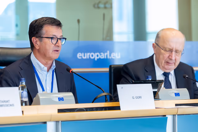 Photo 22: ITRE - Structured dialogue with Andrius Kubilius, European Commissioner for Defence and Space