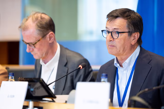 Photo 19: ITRE - Structured dialogue with Andrius Kubilius, European Commissioner for Defence and Space