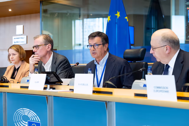 Photo 21: ITRE - Structured dialogue with Andrius Kubilius, European Commissioner for Defence and Space