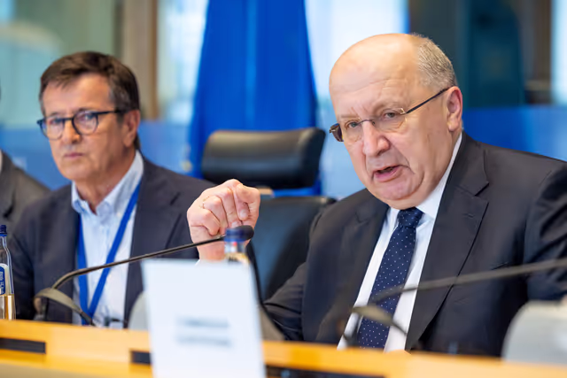 Photo 16: ITRE - Structured dialogue with Andrius Kubilius, European Commissioner for Defence and Space