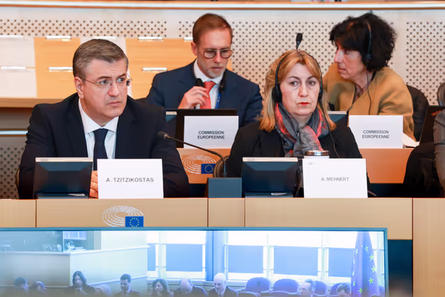 Fotografija 6: EP delegation to the Conciliation Committee meeting on Air passenger rights