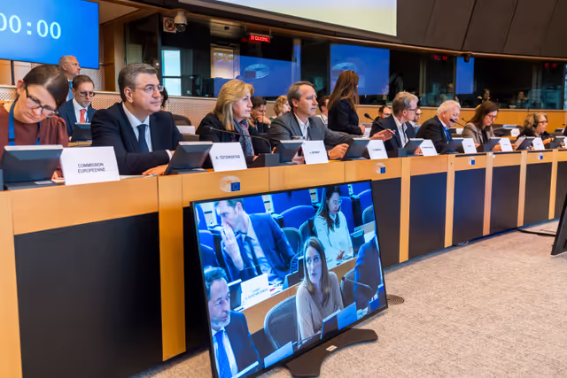 Fotografija 38: EP delegation to the Conciliation Committee meeting on Air passenger rights
