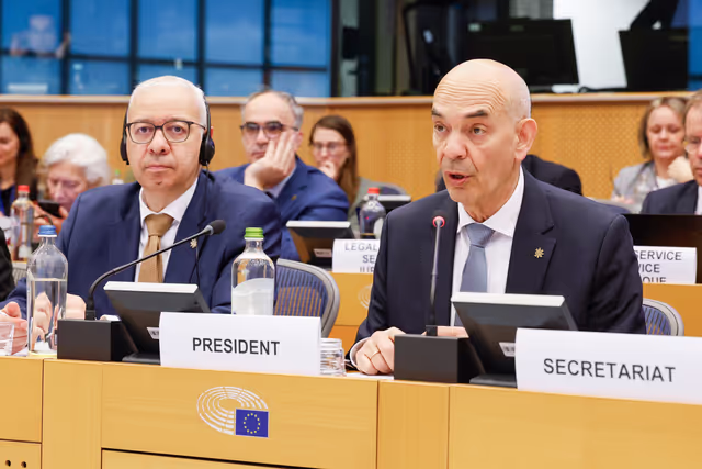 Valokuva 1: Conciliation Committee meeting on Air passenger rights.