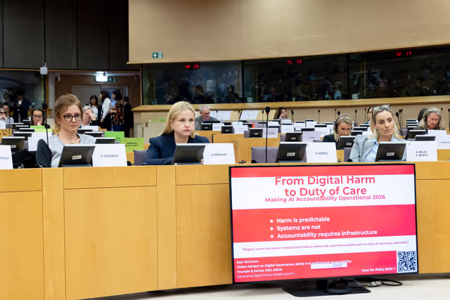 Foto 8: FEMM - Hearing on AI, gender-based violence including sexual images of women and children: the case of Grok