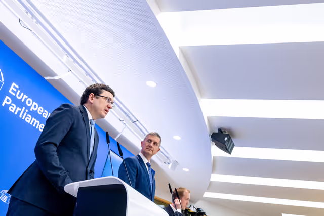 Foto 6: Press conference on the outcome of the seventeenth meeting of the EU-Moldova Parliamentary Association Committee