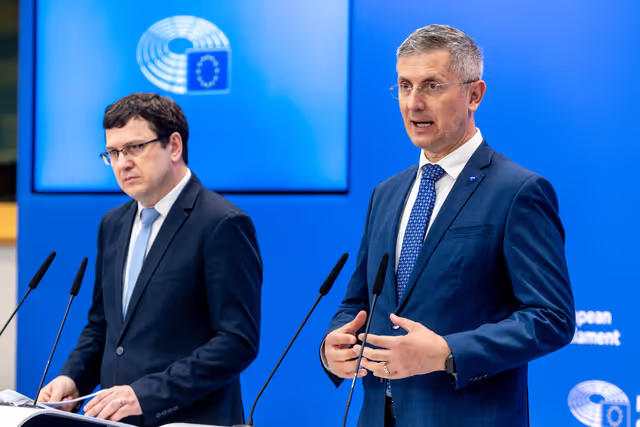 Foto 3: Press conference on the outcome of the seventeenth meeting of the EU-Moldova Parliamentary Association Committee