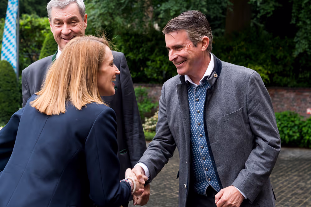 Roberta METSOLA, EP President meets with Markus SÖDER, Minister President of the Land of Bavaria and Bavarian Council of Ministers