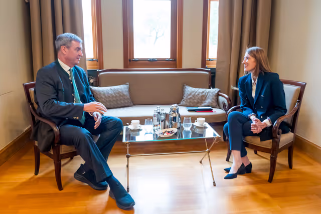Valokuva 11: Roberta METSOLA, EP President meets with Markus SÖDER, Minister President of the Land of Bavaria and Bavarian Council of Ministers