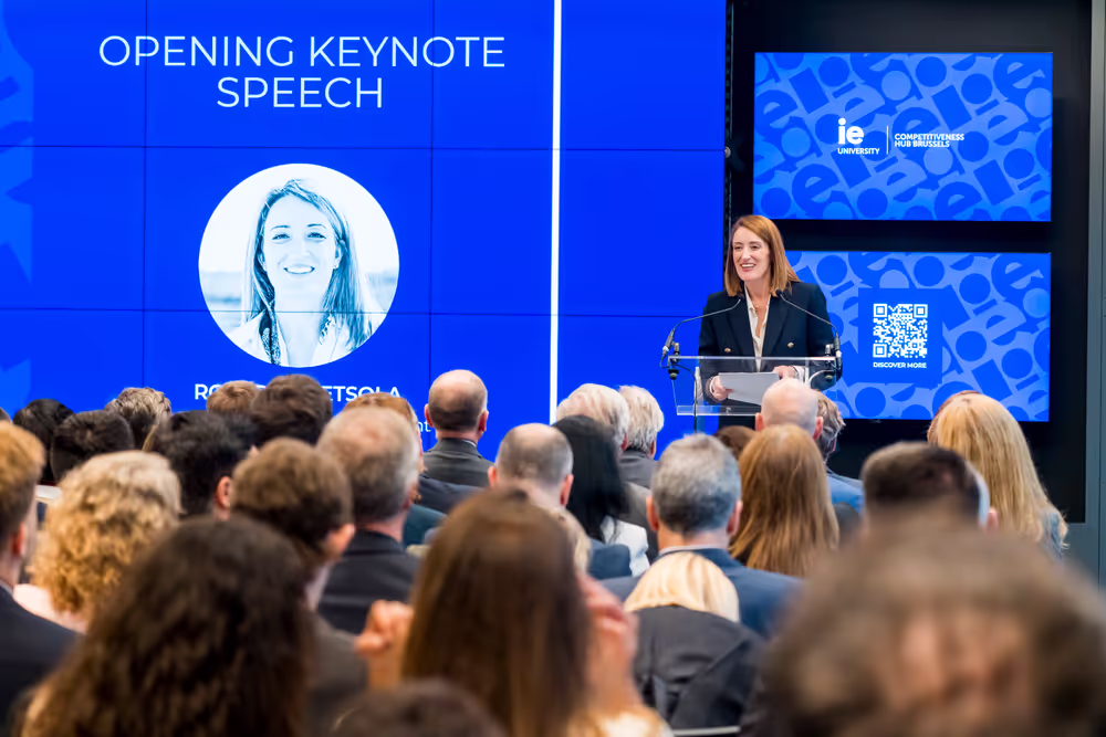 Keynote speech by Roberta METSOLA, EP President at IE Competitiveness Hub Brussels