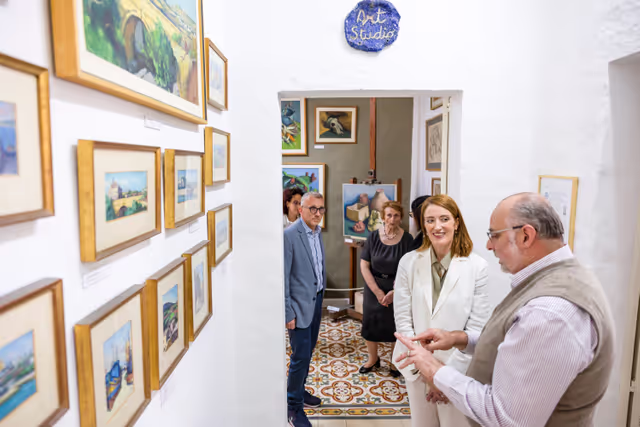 Official visit of Roberta METSOLA, EP President to Malta - Visit of a cultural and artistic exposition