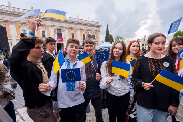 Fotografie 8: Official visit by Roberta METSOLA, EP President, to Florence and Roma (Italy) - ‘Luci d’Europa’ on the occasion of Europe Day