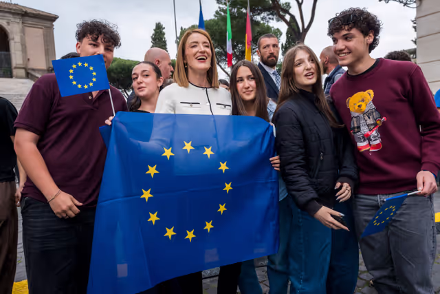 Fotografie 5: Official visit by Roberta METSOLA, EP President, to Florence and Roma (Italy) - ‘Luci d’Europa’ on the occasion of Europe Day