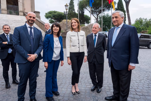 Fotografie 2: Official visit by Roberta METSOLA, EP President, to Florence and Roma (Italy) - ‘Luci d’Europa’ on the occasion of Europe Day