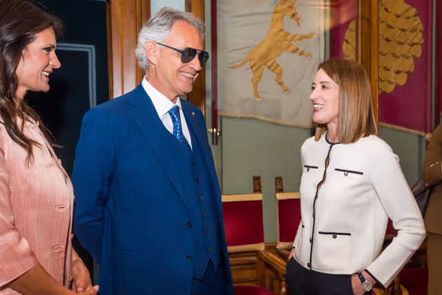 Fotografie 4: Official visit by Roberta METSOLA, EP President, to Florence and Roma (Italy) - Meeting with Andrea BOCELLI, Italian singer