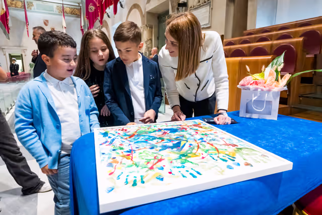 Fotografie 8: Official visit by Roberta METSOLA, EP President, to Florence and Roma (Italy) - Meeting with Liam & Riccardo
