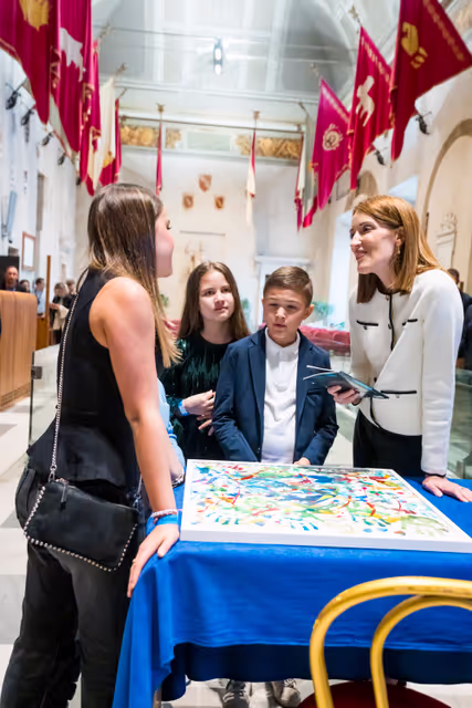 Fotografie 7: Official visit by Roberta METSOLA, EP President, to Florence and Roma (Italy) - Meeting with Liam & Riccardo