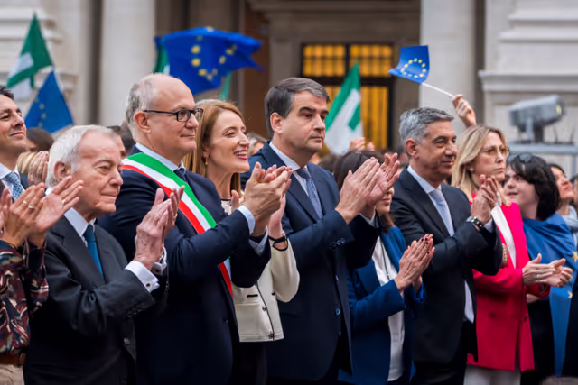 Fotografie 37: Official visit by Roberta METSOLA, EP President, to Florence and Roma (Italy) - ‘Luci d’Europa’ on the occasion of Europe Day