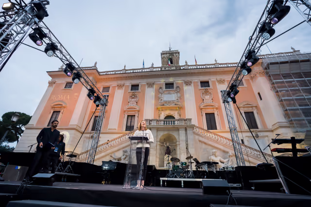 Fotografie 36: Official visit by Roberta METSOLA, EP President, to Florence and Roma (Italy) - ‘Luci d’Europa’ on the occasion of Europe Day
