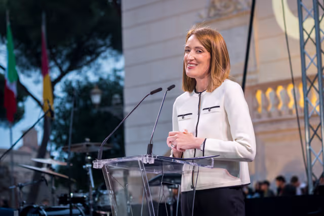 Fotografie 32: Official visit by Roberta METSOLA, EP President, to Florence and Roma (Italy) - ‘Luci d’Europa’ on the occasion of Europe Day