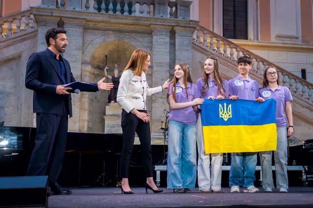 Fotografie 30: Official visit by Roberta METSOLA, EP President, to Florence and Roma (Italy) - ‘Luci d’Europa’ on the occasion of Europe Day