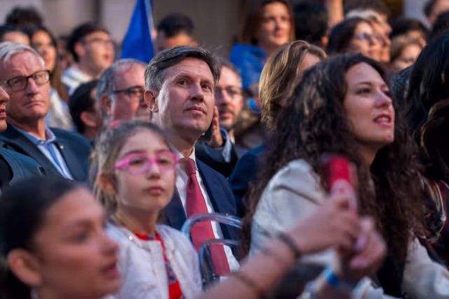 Fotografie 20: Official visit by Roberta METSOLA, EP President, to Florence and Roma (Italy) - ‘Luci d’Europa’ on the occasion of Europe Day