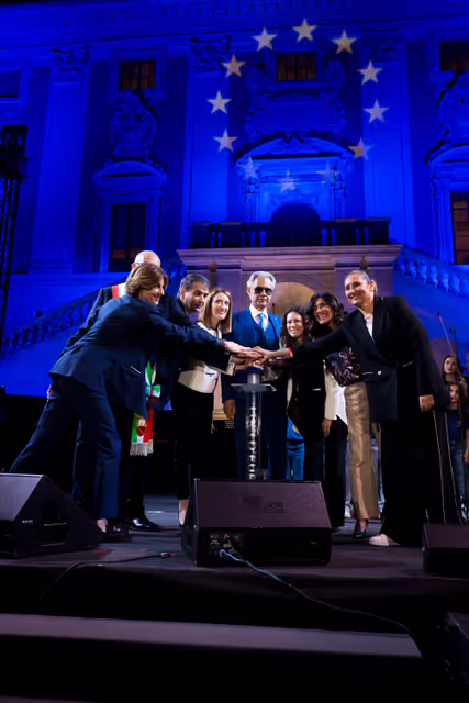 Fotografie 11: Official visit by Roberta METSOLA, EP President, to Florence and Roma (Italy) - ‘Luci d’Europa’ on the occasion of Europe Day