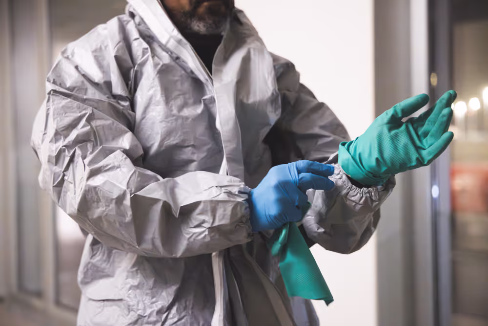 Hantavirus disease - Disinfection operation on a cruise ship by Spain's Military Emergency Unit (UME)