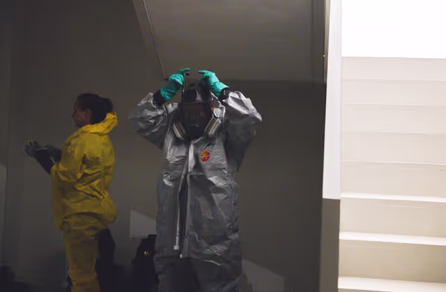 Hantavirus disease - Disinfection operation on a cruise ship by Spain's Military Emergency Unit (UME)