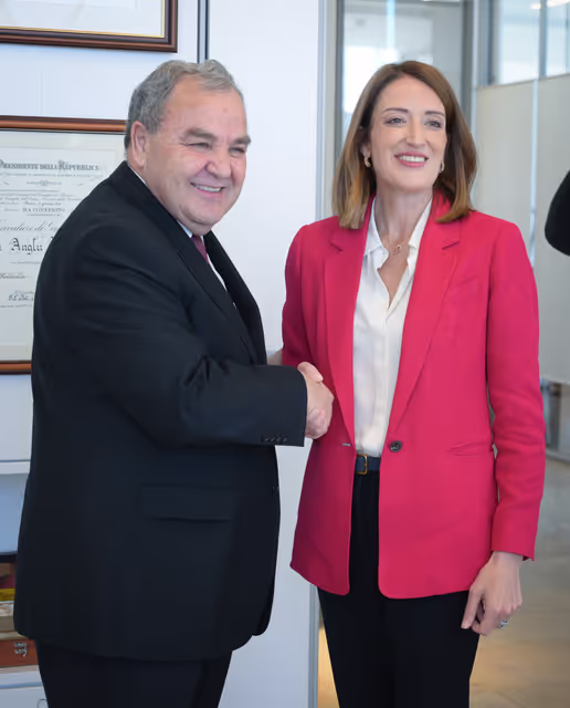 Fotografie 4: Official visit by Roberta METSOLA, EP President to La Valetta (Malta) - Meeting with Anglu FARRUGIA, Speaker of the House of Representatives of Malta