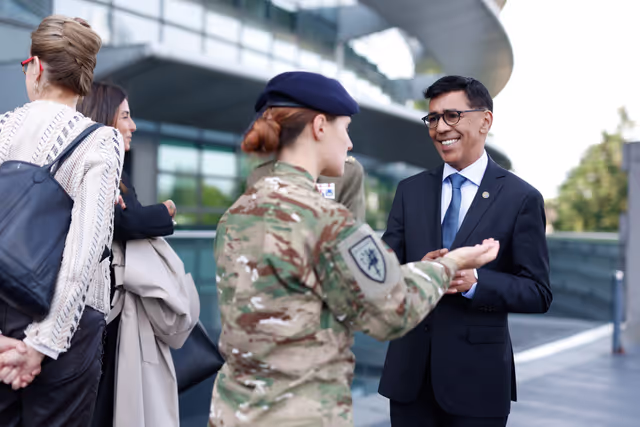 Fotografi 34: Open Day 2026 in Strasbourg- Official opening ceremony, marked by the lifting of European colors by the Eurocorps