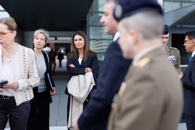 Fotografi 31: Open Day 2026 in Strasbourg- Official opening ceremony, marked by the lifting of European colors by the Eurocorps