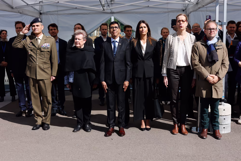 Open Day 2026 in Strasbourg- Official opening ceremony, marked by the lifting of European colors by the Eurocorps