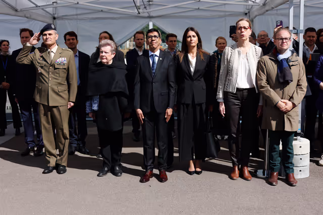 Fotografi 2: Open Day 2026 in Strasbourg- Official opening ceremony, marked by the lifting of European colors by the Eurocorps