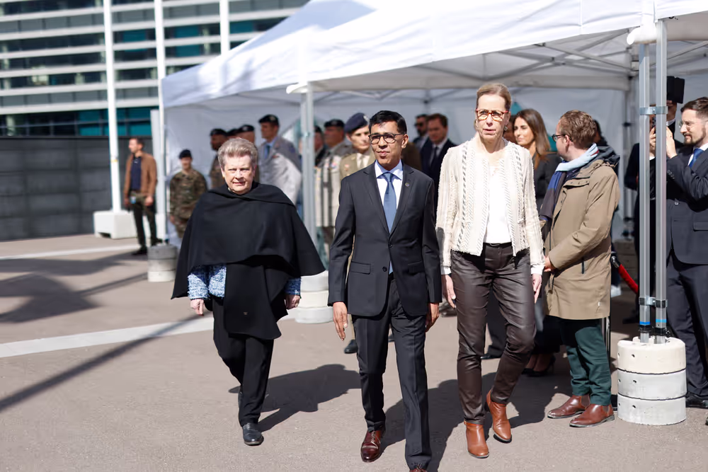 Open Day 2026 in Strasbourg- Official opening ceremony, marked by the lifting of European colors by the Eurocorps