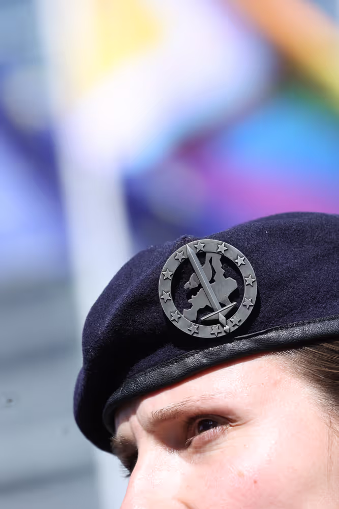 Open Day 2026 in Strasbourg- Official opening ceremony, marked by the lifting of European colors by the Eurocorps