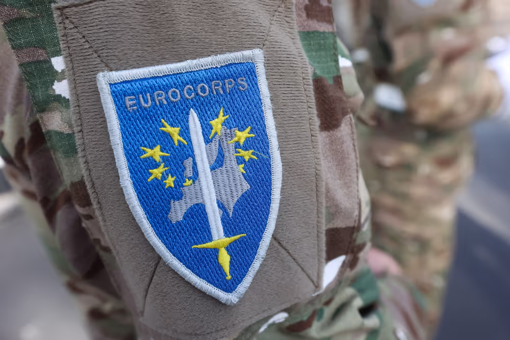 Open Day 2026 in Strasbourg- Official opening ceremony, marked by the lifting of European colors by the Eurocorps