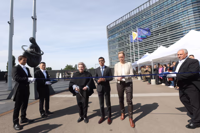 Fotografi 8: Open Day 2026 in Strasbourg- Official opening ceremony, marked by the lifting of European colors by the Eurocorps