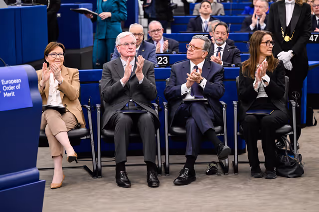 Photo 43: EP Plenary Session - European Order of Merit – Conferral ceremony