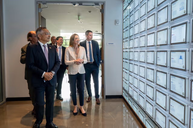 Official visit by Roberta METSOLA, EP President to San Francisco (USA) - Meeting with ASML representatives and visit